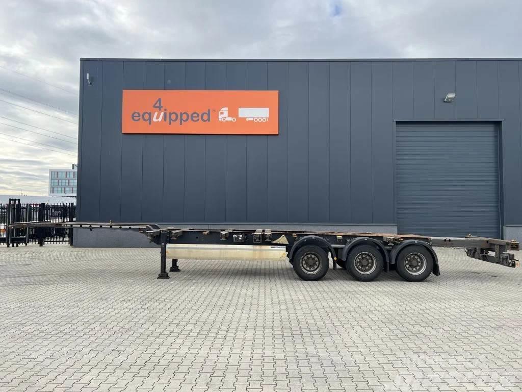 Krone 45FT HC, liftaxle, extendable front+ rear+ bumper, Containerchassis Semitrailere