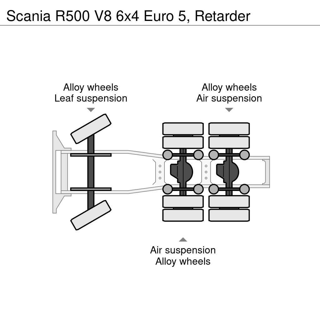 Scania R500 V8 6x4 Euro 5, Retarder Trekkvogner
