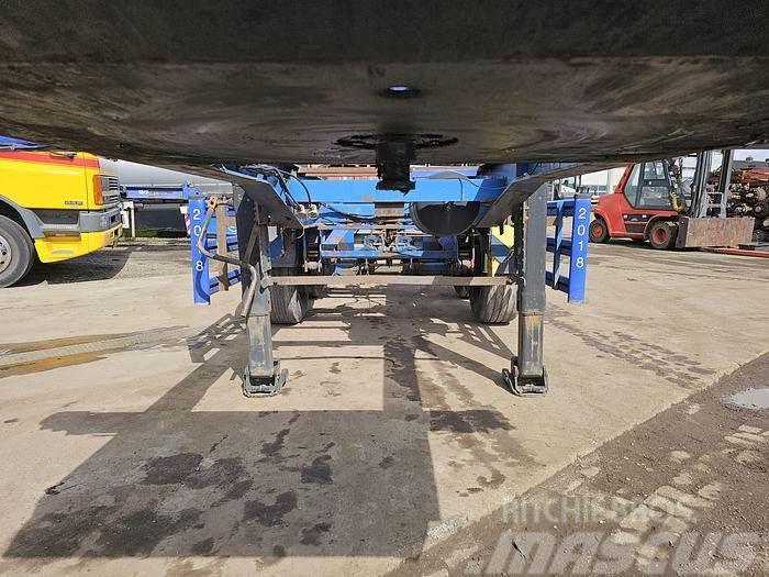 Renders 2 axle | 20 ft| steel suspension | Bpw drum. Containerchassis Semitrailere