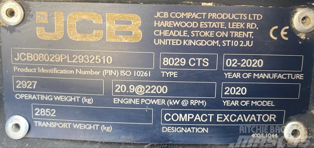 JCB 8029 CTS Minigravere <7t
