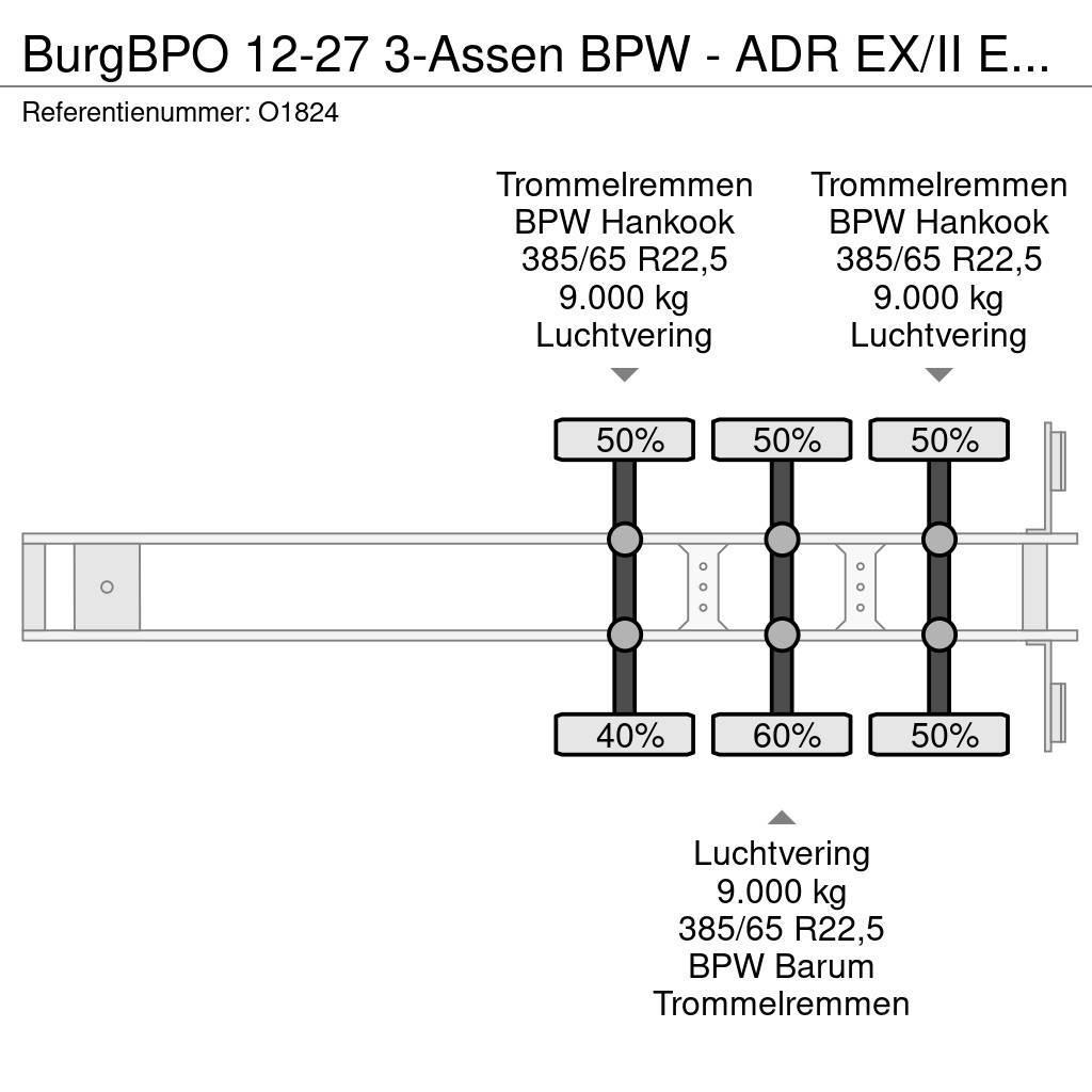 Burg BPO 12-27 3-Assen BPW - ADR EX/II EX/III FL OX AT Containerchassis Semitrailere