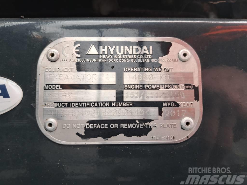 Hyundai HW140 Hjulgravere