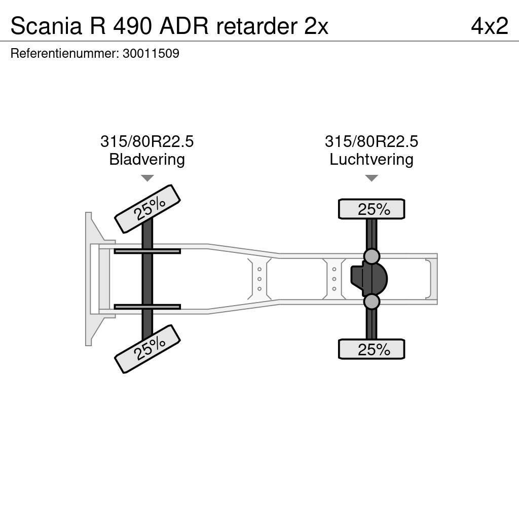 Scania R 490 ADR retarder 2x Trekkvogner