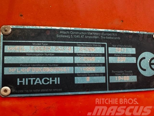 Hitachi ZW 310 PARTS ONLY Hjullastere