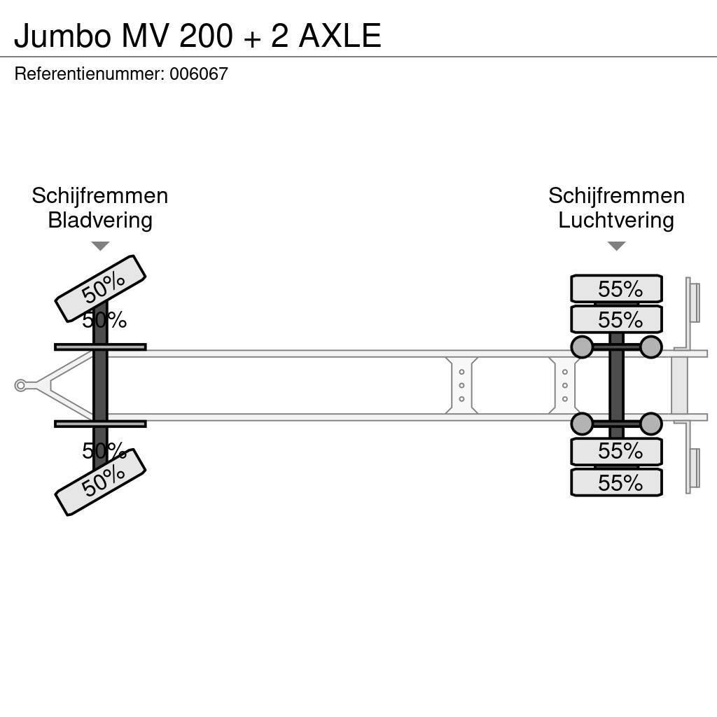 Jumbo MV 200 + 2 AXLE Kapell trailer/semi