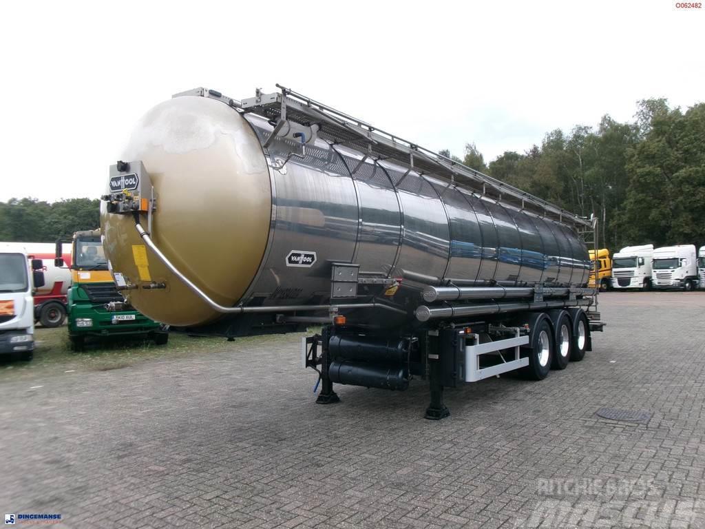 Van Hool Chemical tank inox 33 m3 / 3 comp / ADR 30-03-2024 Tanksemi