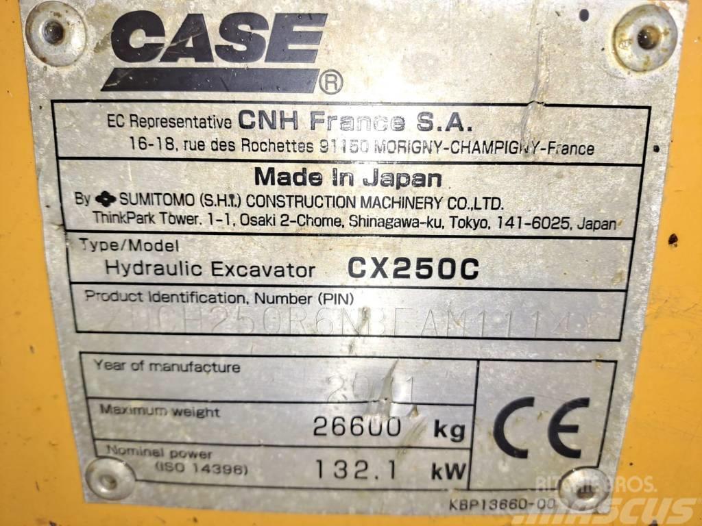 CASE CX 250 C Beltegraver