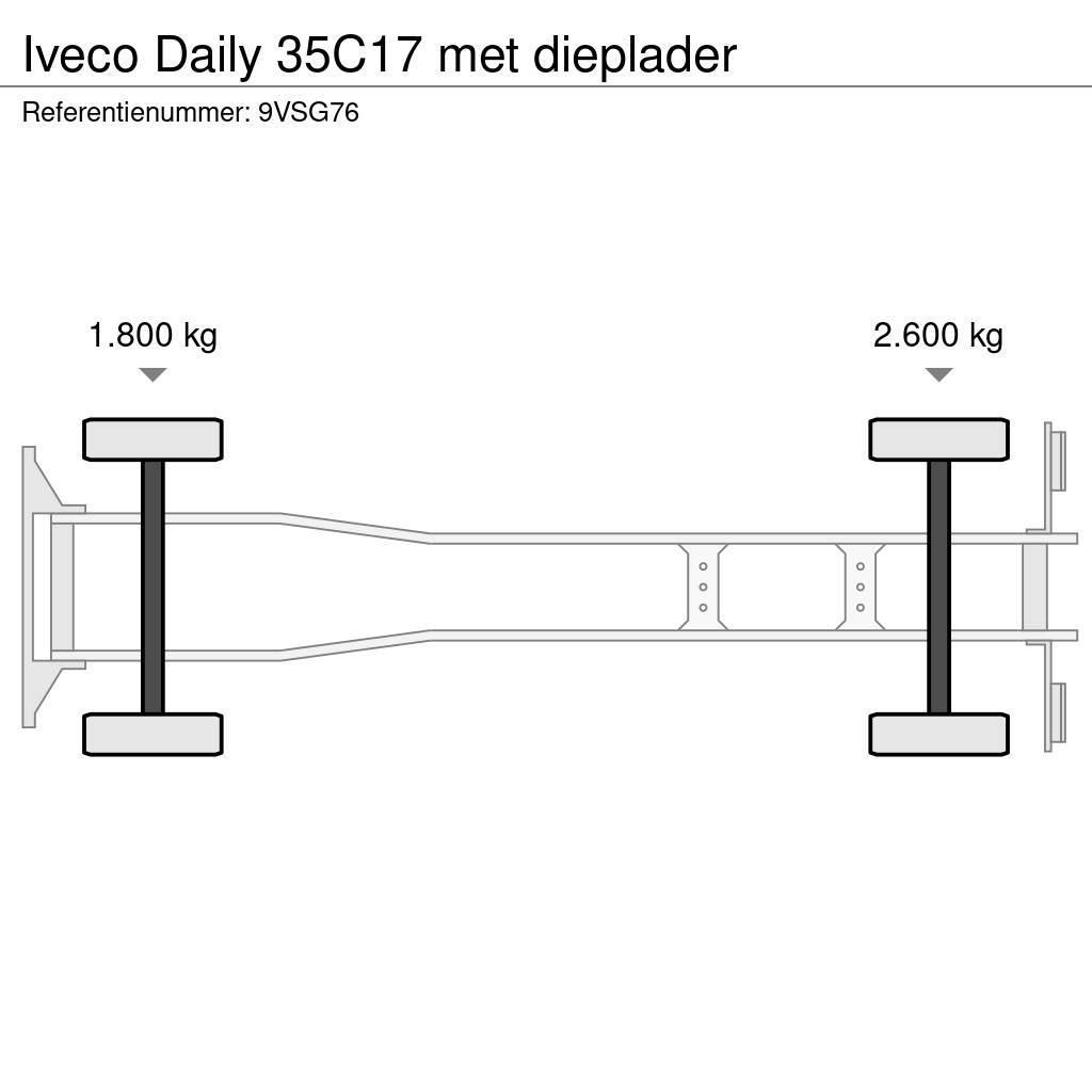 Iveco Daily 35C17 met dieplader Biltransportere