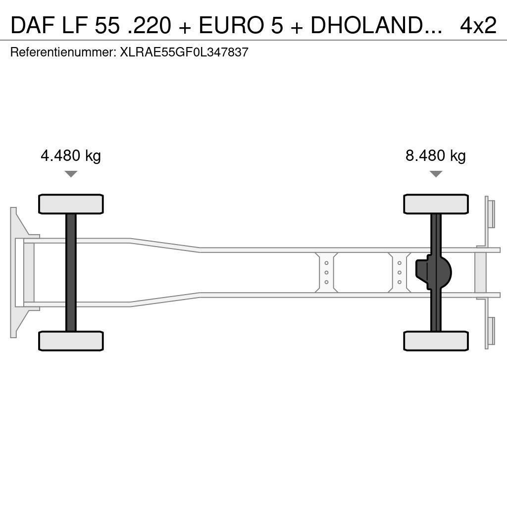DAF LF 55 .220 + EURO 5 + DHOLANDIA LIFT 12T Chassis