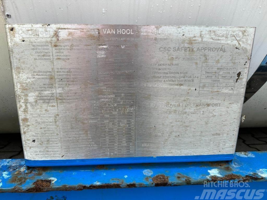 Van Hool 20FT SWAPBODY 30.800L, UN PORTABLE, T7, 5Y ADR- + Tank containere
