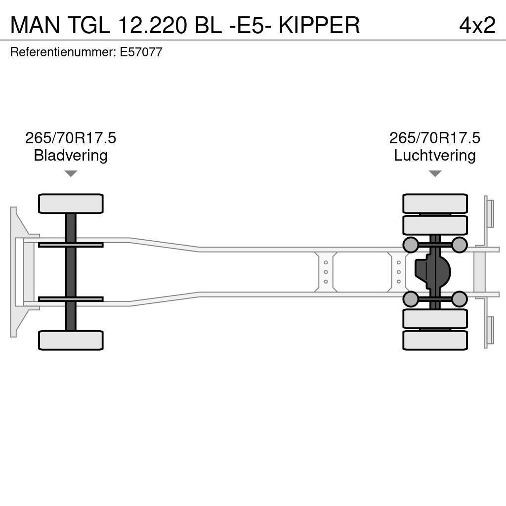 MAN TGL 12.220 BL -E5- KIPPER Tippbil