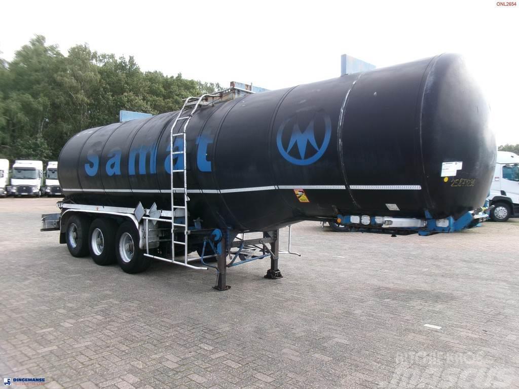 Fruehauf Bitumen tank inox 31 m3 / 1 comp + mixer & engine Tanksemi