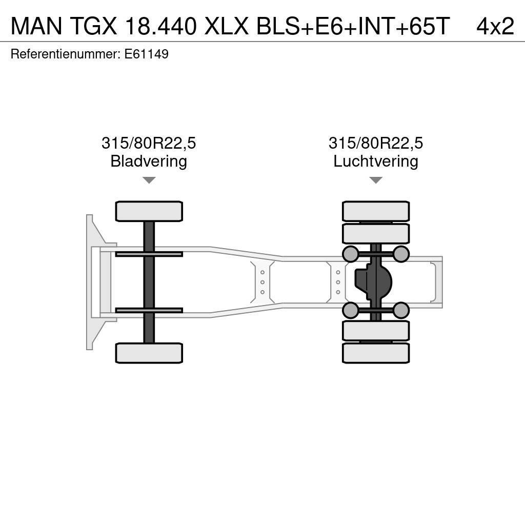 MAN TGX 18.440 XLX BLS+E6+INT+65T Trekkvogner