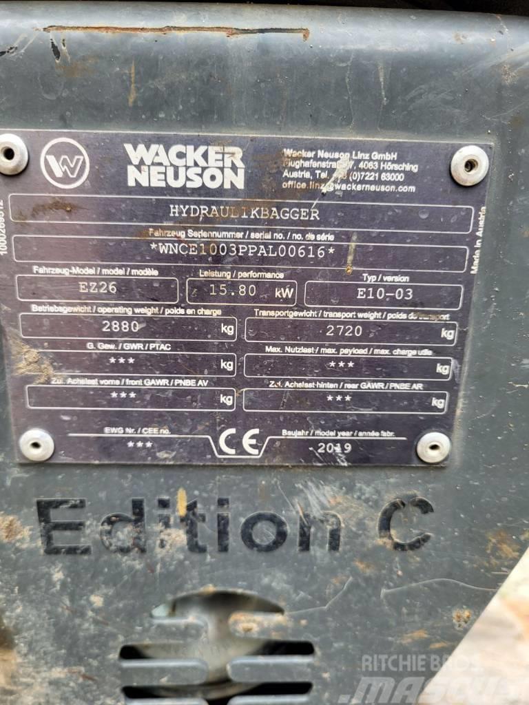 Wacker Neuson EZ 26 Minigravere <7t