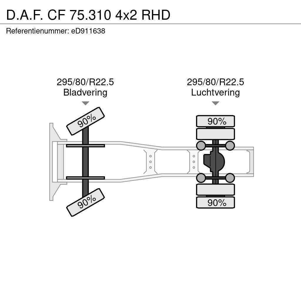 DAF CF 75.310 4x2 RHD Trekkvogner