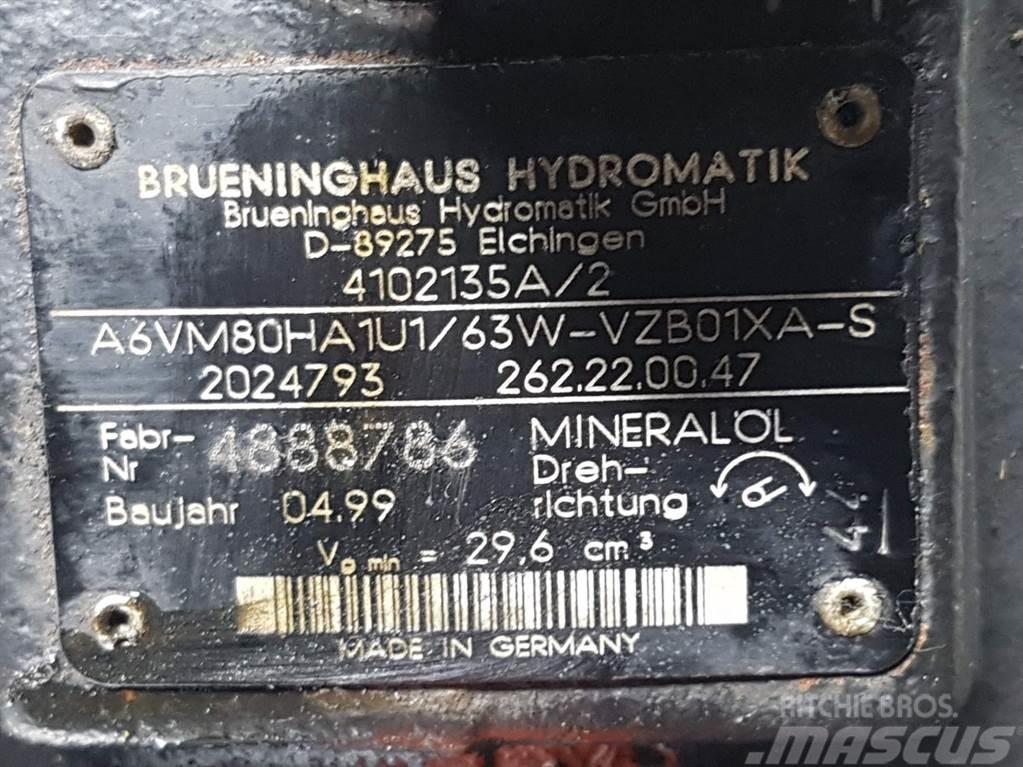 Ahlmann AL75-Brueninghaus A6VM80HA1U1/63W-Drive motor Hydraulikk