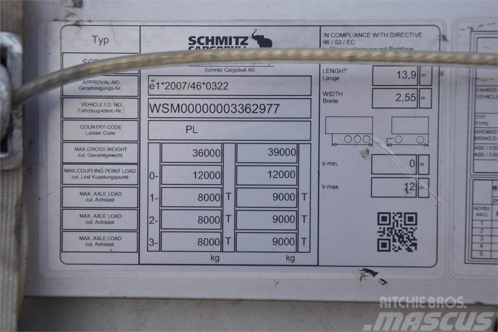 Schmitz Cargobull SCS24 Standart Curtainsider Varios, ARM, ALU, LR Kapell trailer/semi