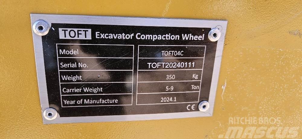  14 inch Excavator Compaction Wheel Andre komponenter