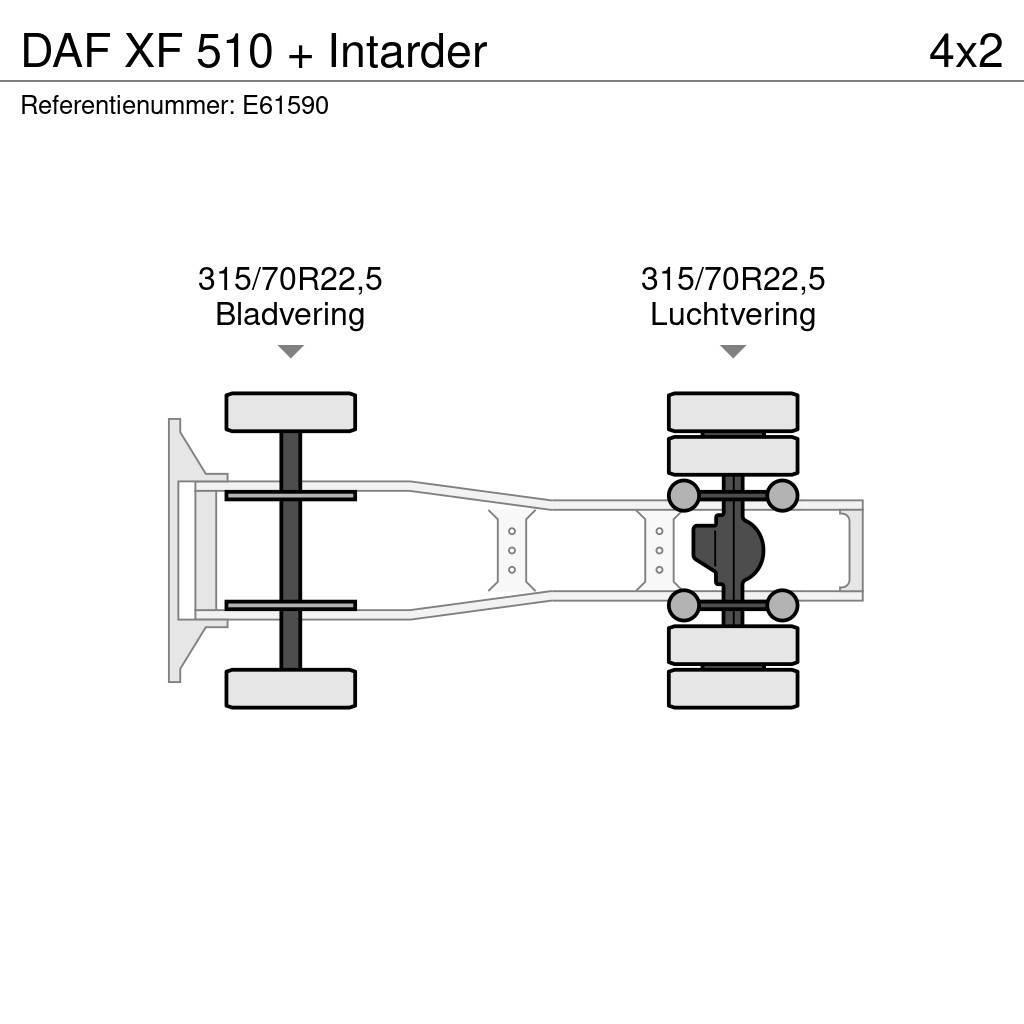 DAF XF 510 + Intarder Trekkvogner