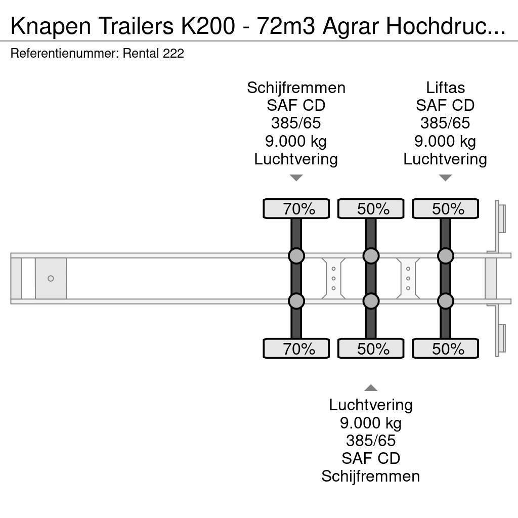 Knapen Trailers K200 - 72m3 Agrar Hochdruckreiniger Walking floor - semi