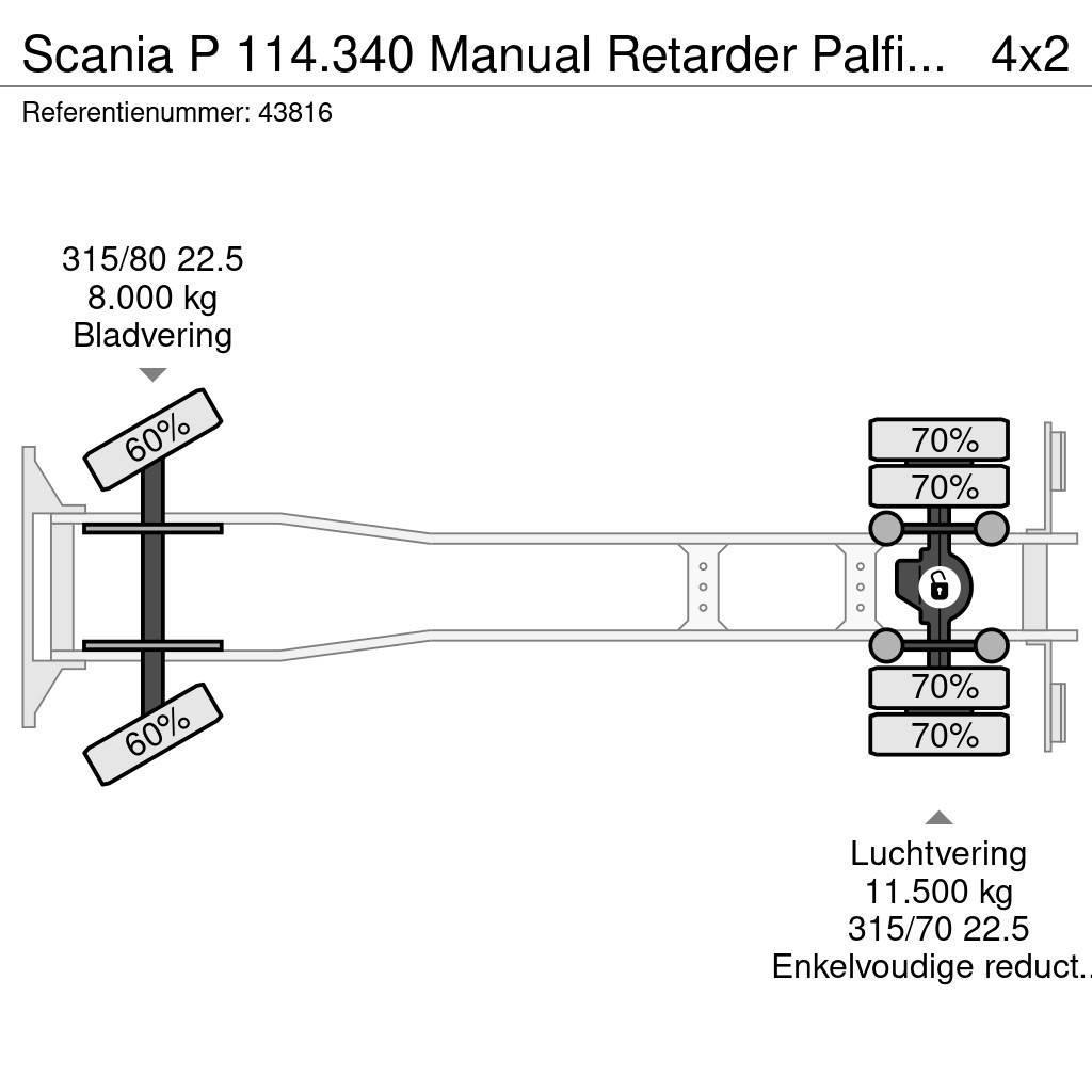 Scania P 114.340 Manual Retarder Palfinger 9,5 Tonmeter l Allterreng kraner