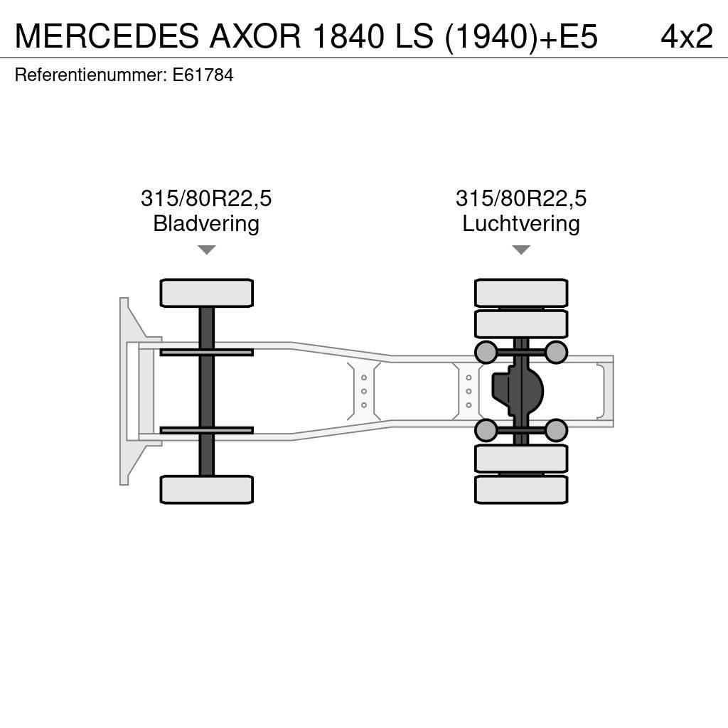 Mercedes-Benz AXOR 1840 LS (1940)+E5 Trekkvogner
