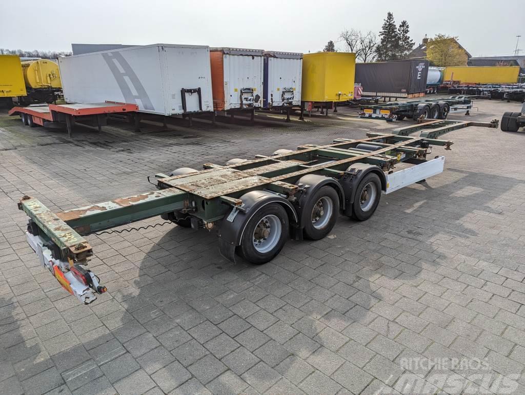 Krone SD 27 3-Assen BPW - Back Slider - DrumBrakes - 528 Containerchassis Semitrailere