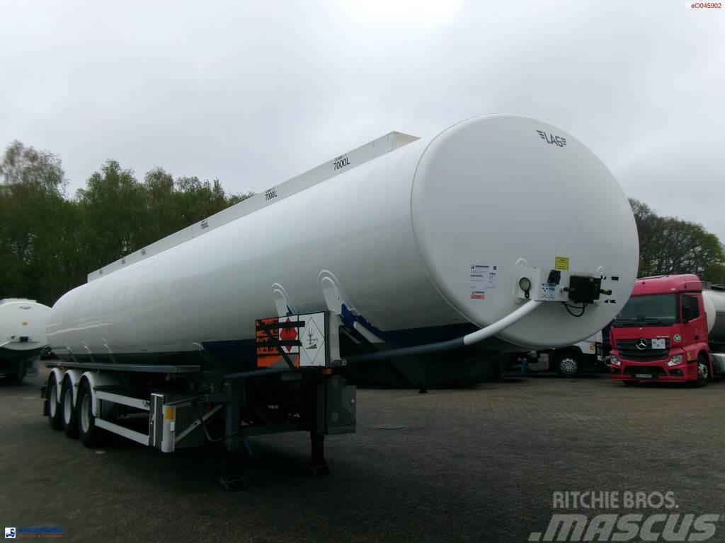 LAG Fuel tank alu 42 m3 / 6 comp + pump Tanksemi