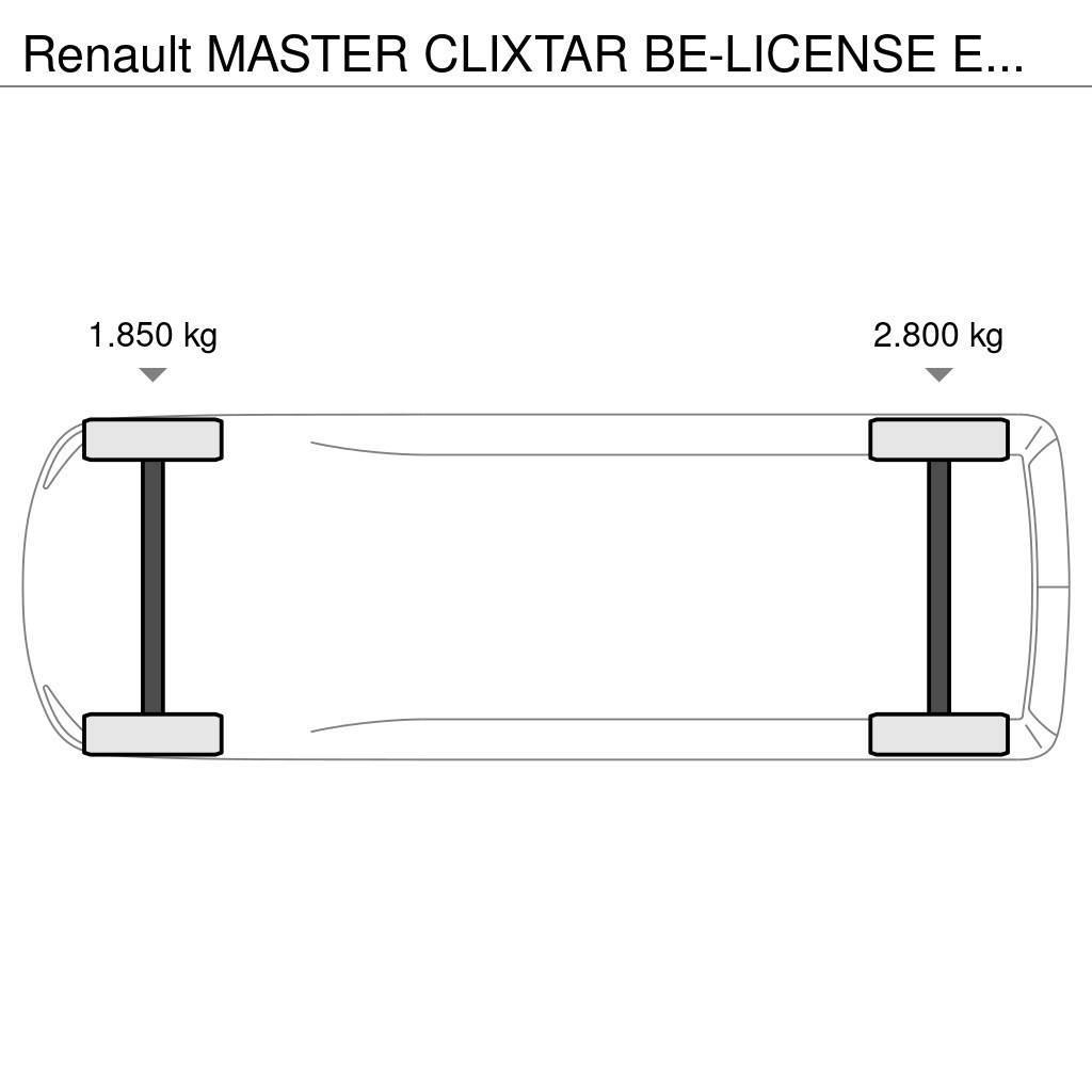 Renault Master CLIXTAR BE-LICENSE EURO 6 NAVI CAM Andre varebiler