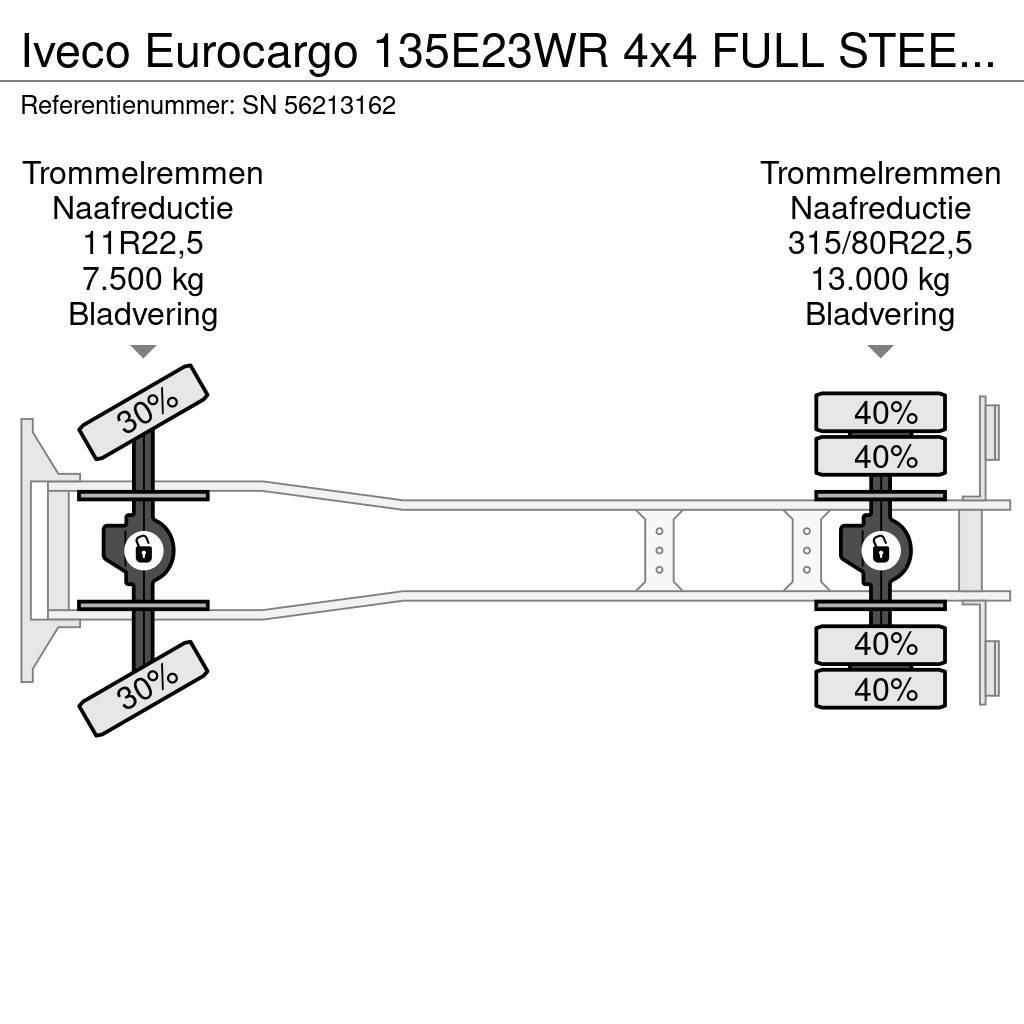 Iveco Eurocargo 135E23WR 4x4 FULL STEEL PORTAL CONTAINER Liftdumper biler