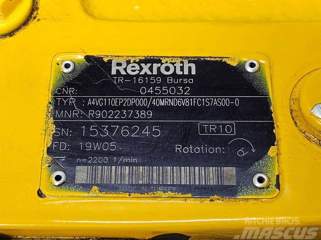Rexroth A4VG110EP2DP000/40MR-Drive pump/Fahrpumpe/Rijpomp Hydraulikk