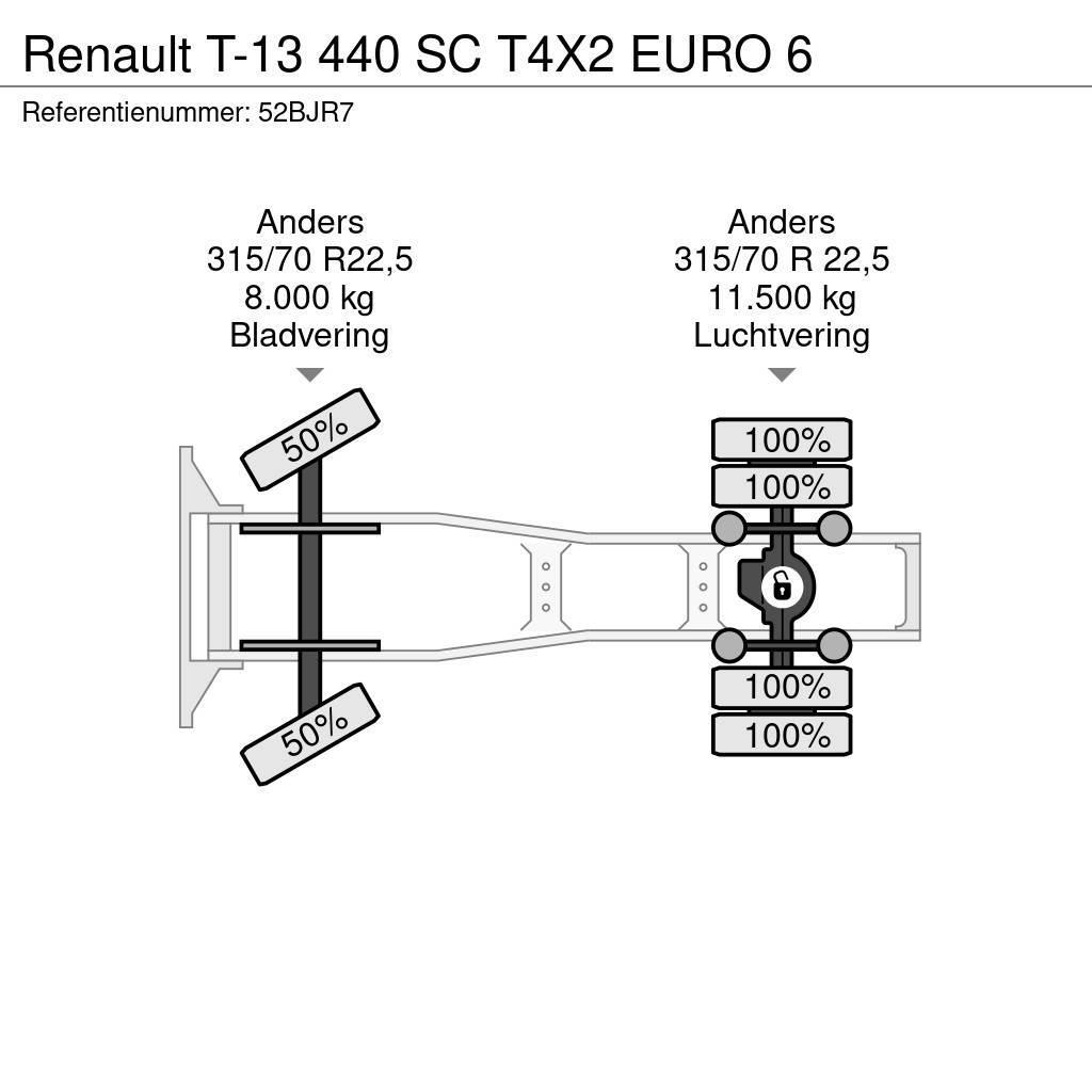 Renault T-13 440 SC T4X2 EURO 6 Trekkvogner