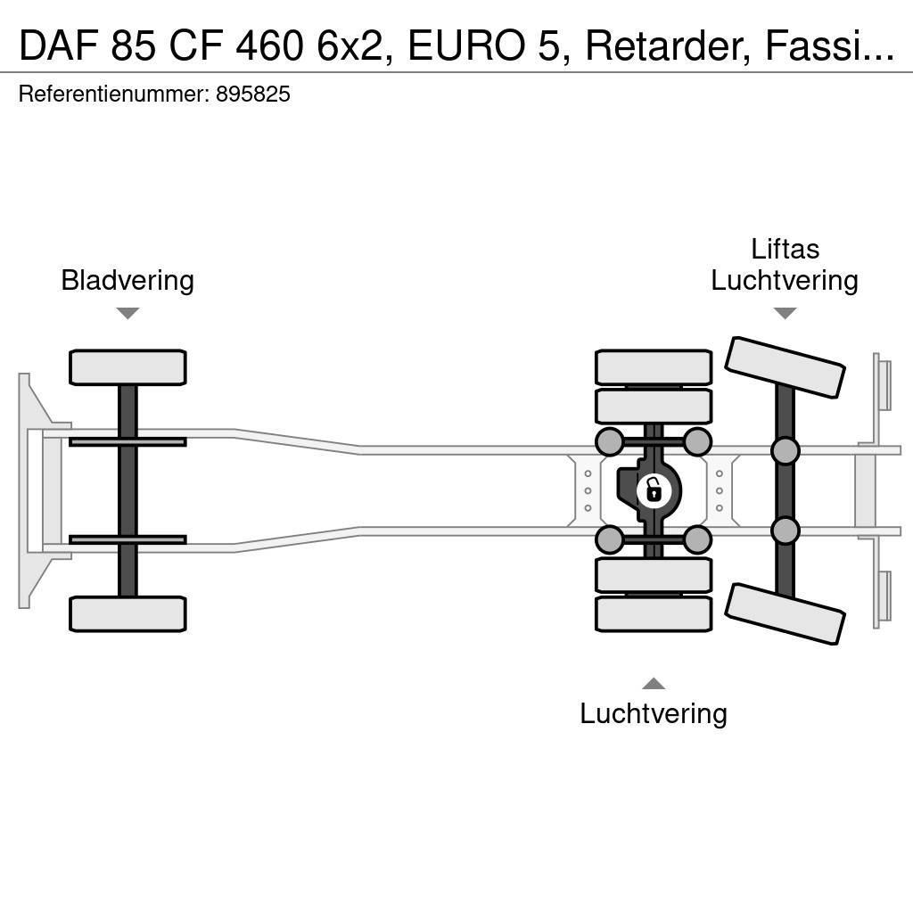 DAF 85 CF 460 6x2, EURO 5, Retarder, Fassi, Remote, Ma Planbiler