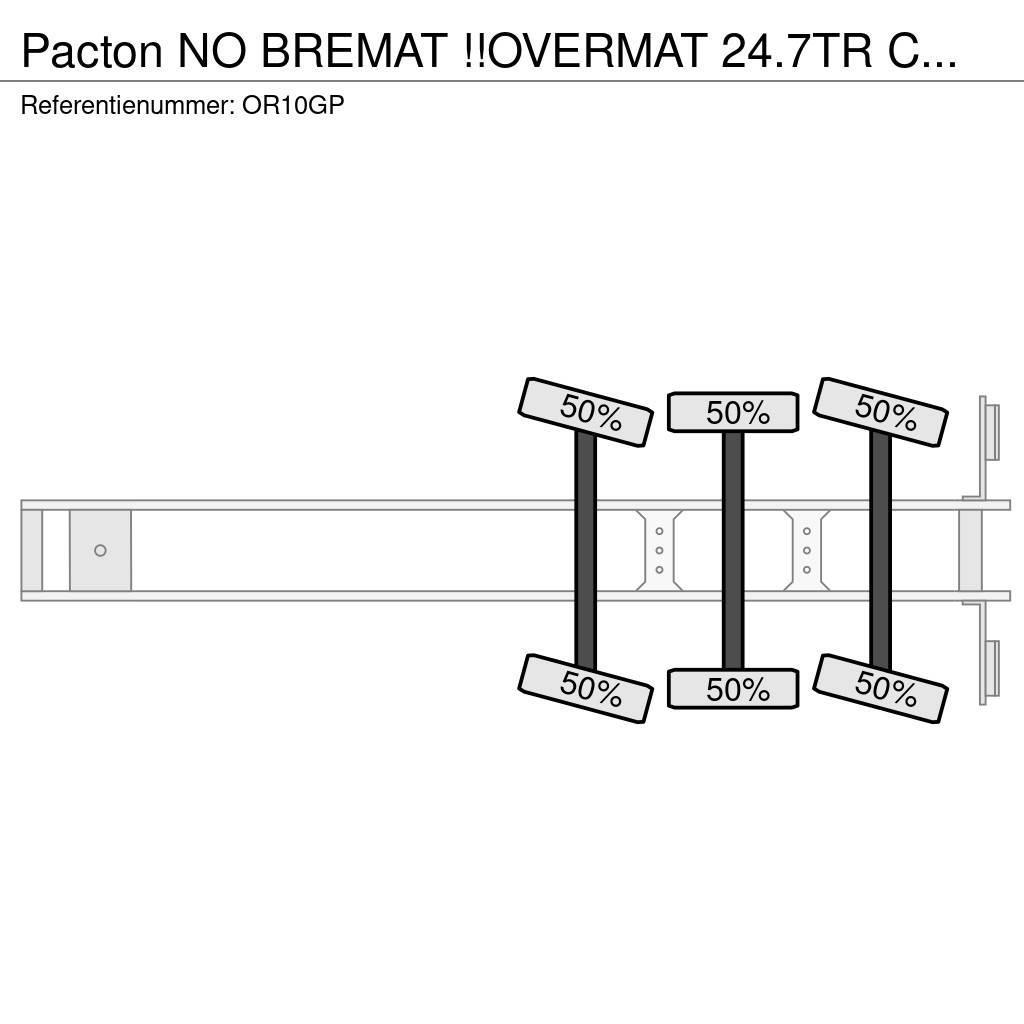 Pacton NO BREMAT !!OVERMAT 24.7TR CEMENT/MORTEL/SCREED/MO Andre semitrailere