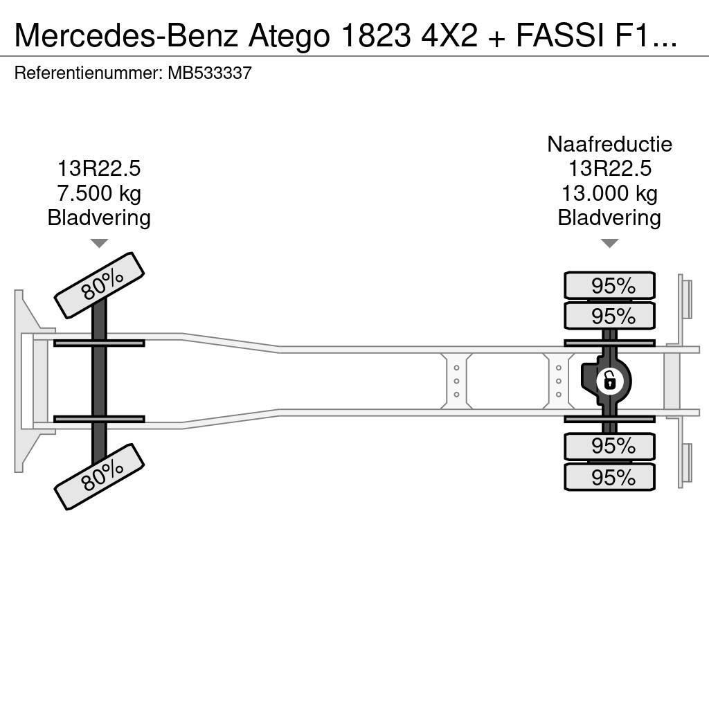 Mercedes-Benz Atego 1823 4X2 + FASSI F110A.21 + TIPPER - MANAUL Tippbil