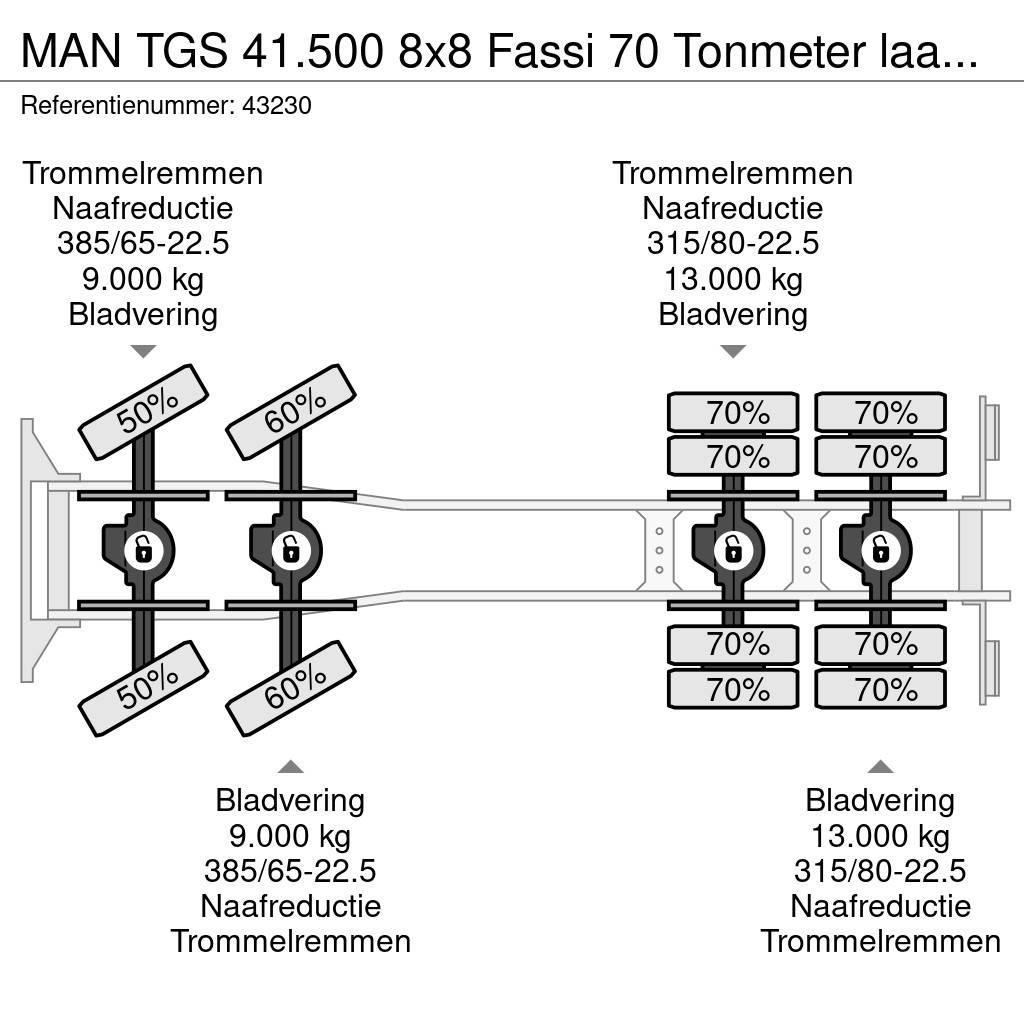 MAN TGS 41.500 8x8 Fassi 70 Tonmeter laadkraan + Fly-J Allterreng kraner