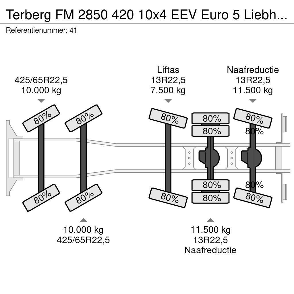 Terberg FM 2850 420 10x4 EEV Euro 5 Liebherr 15 Kub Mixer! Betongbiler