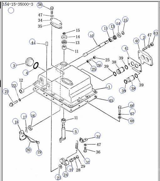 Shantui SD22 transmission control valve 154-15-350004- Girkasse