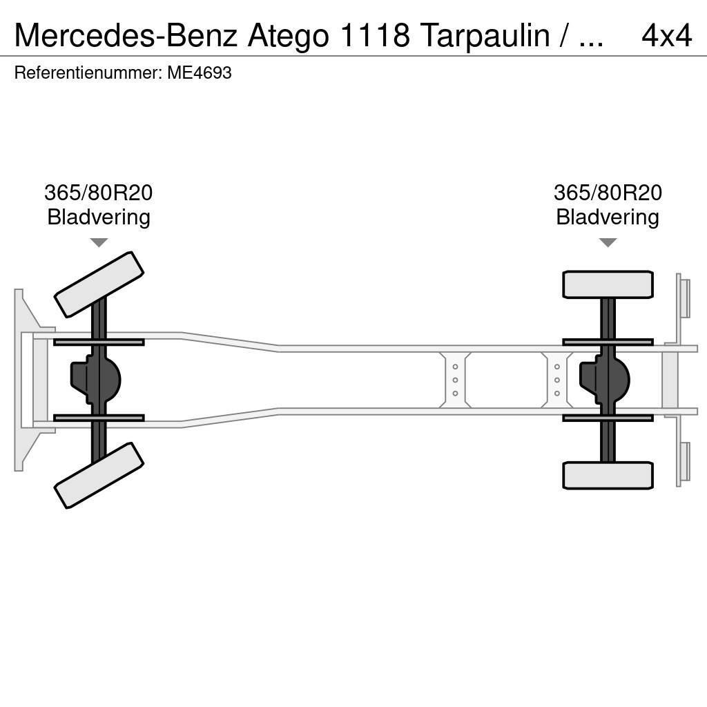 Mercedes-Benz Atego 1118 Tarpaulin / Canvas Box Truck Brannbil