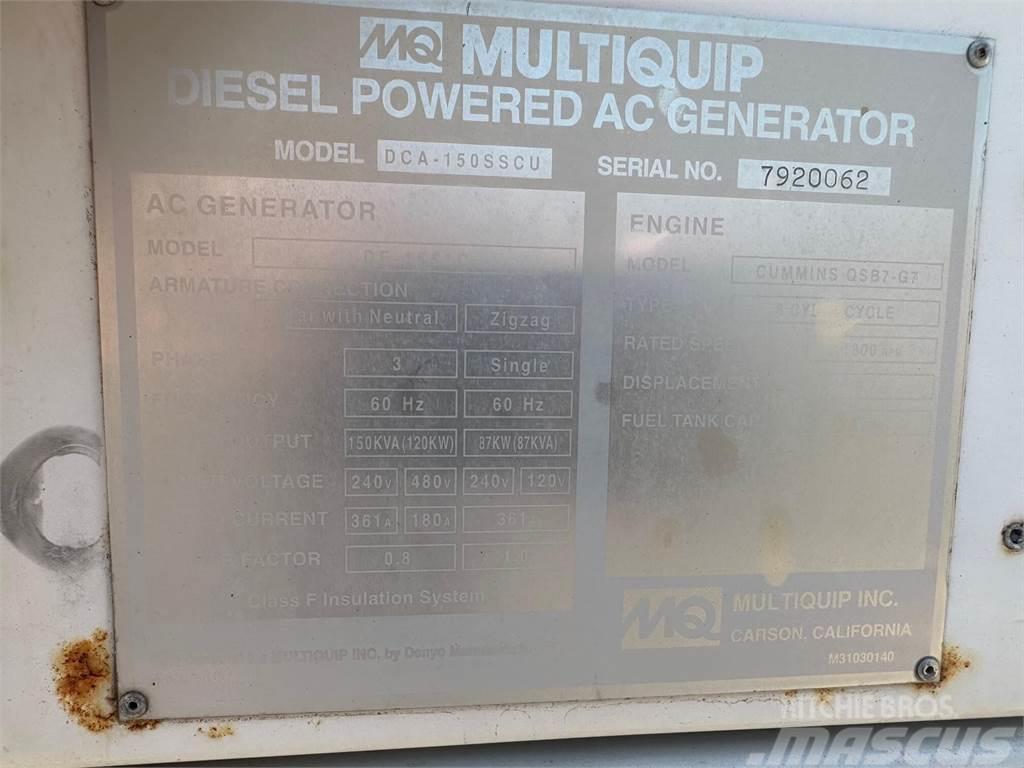 MultiQuip 150 KVA Andre Generatorer