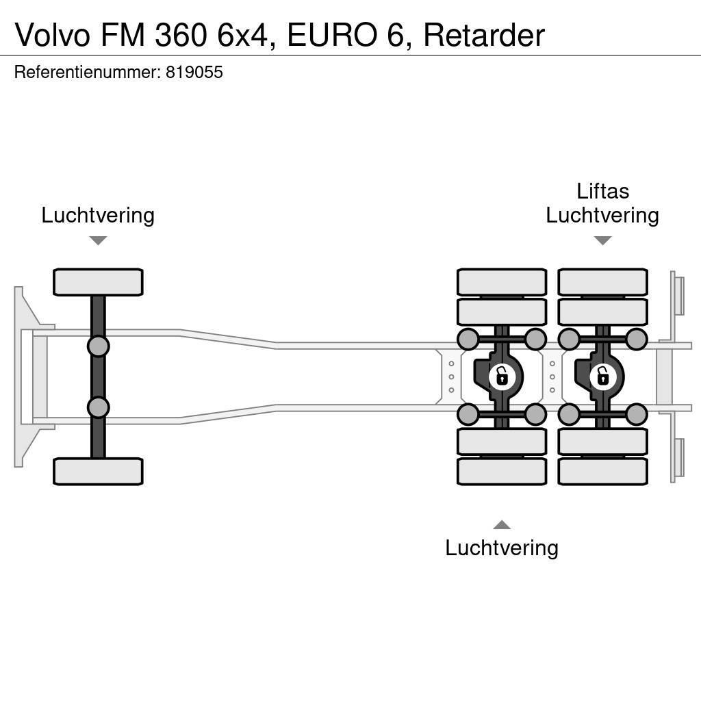 Volvo FM 360 6x4, EURO 6, Retarder Tippbil