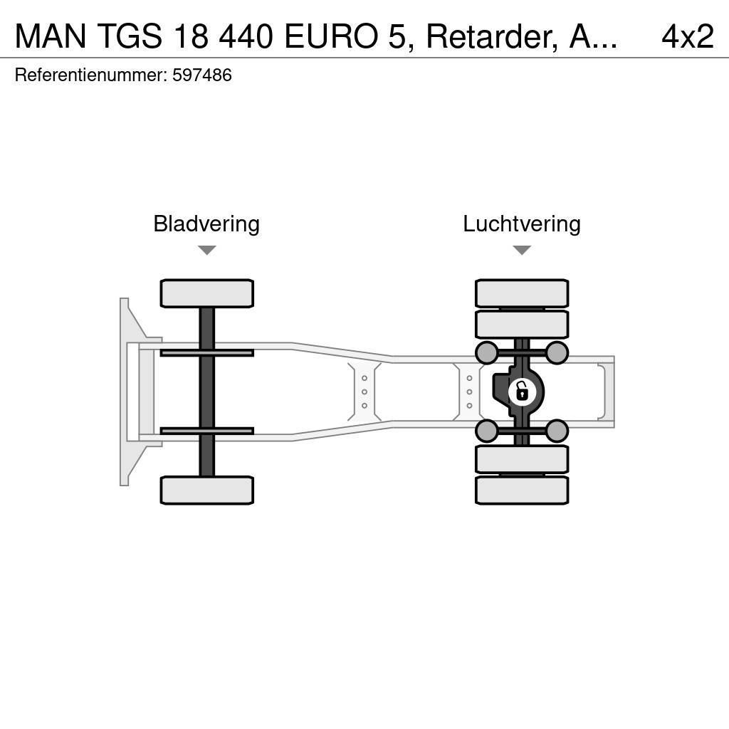 MAN TGS 18 440 EURO 5, Retarder, ADR, PTO Trekkvogner