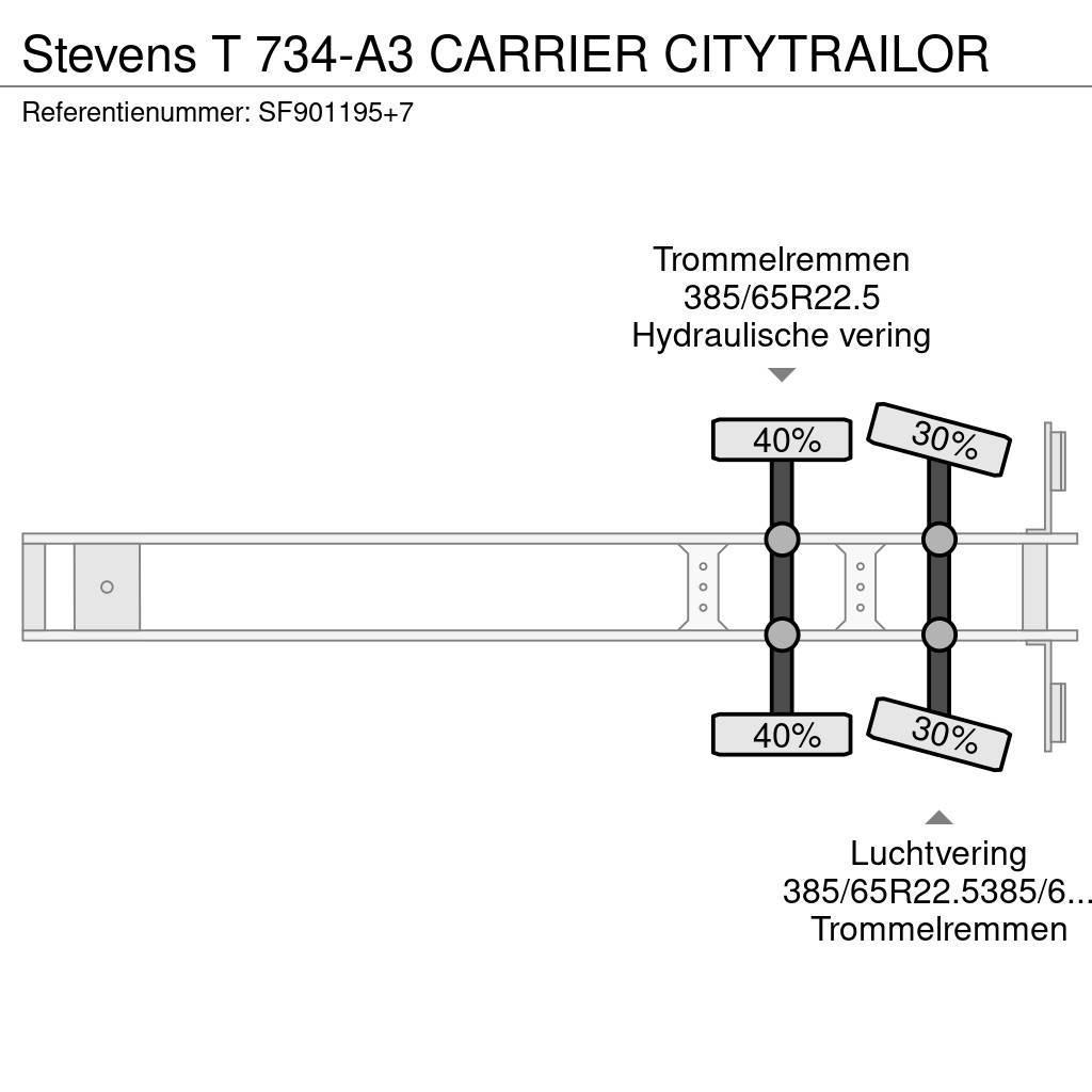 Stevens T 734-A3 CARRIER CITYTRAILOR Frysetrailer Semi