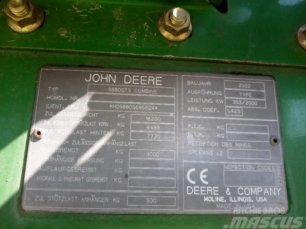 John Deere 9880 STS Skurtreskere