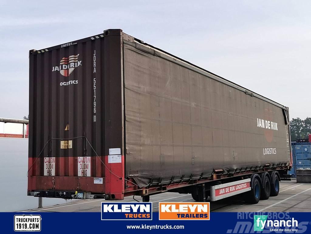  Hertoghs O3 WITH CONTAINER curtain container Containerchassis Semitrailere