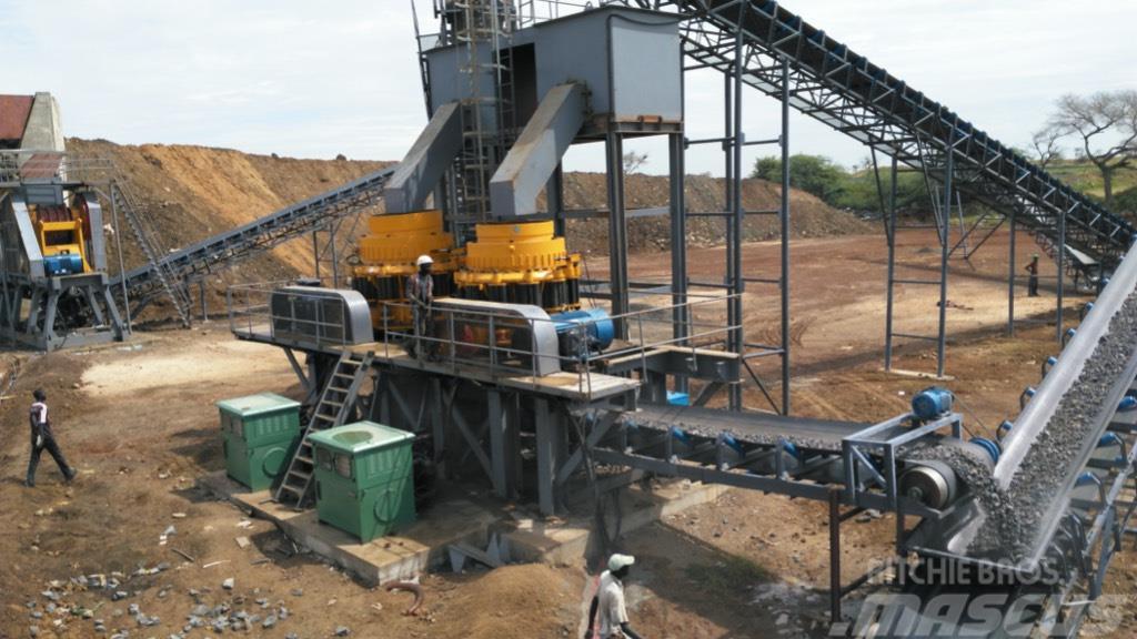 Kinglink 250tph Basalt/Granite stone crushing plant Produksjonsanlegg til grustak m.m.