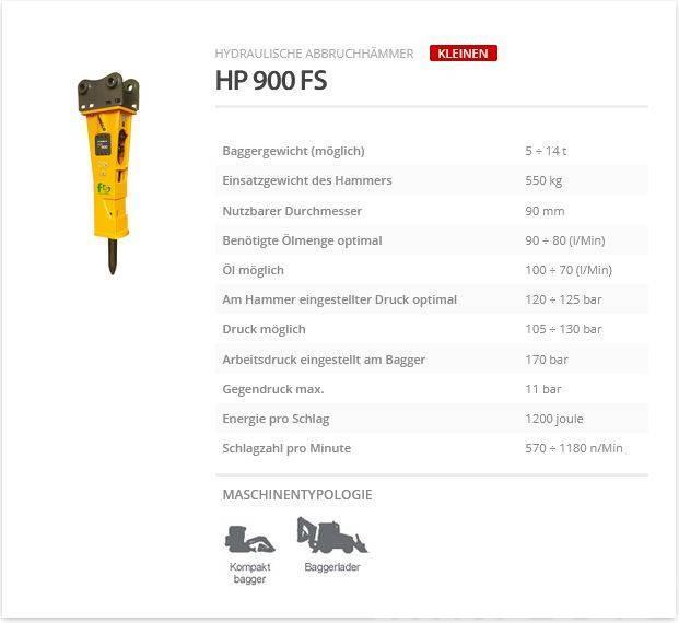 Indeco HP 900 FS Hydrauliske hammere
