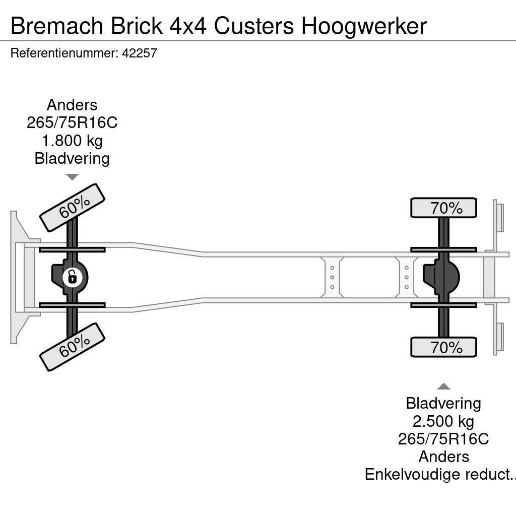  Bremach Brick 4x4 Custers Hoogwerker Bilmontert lift