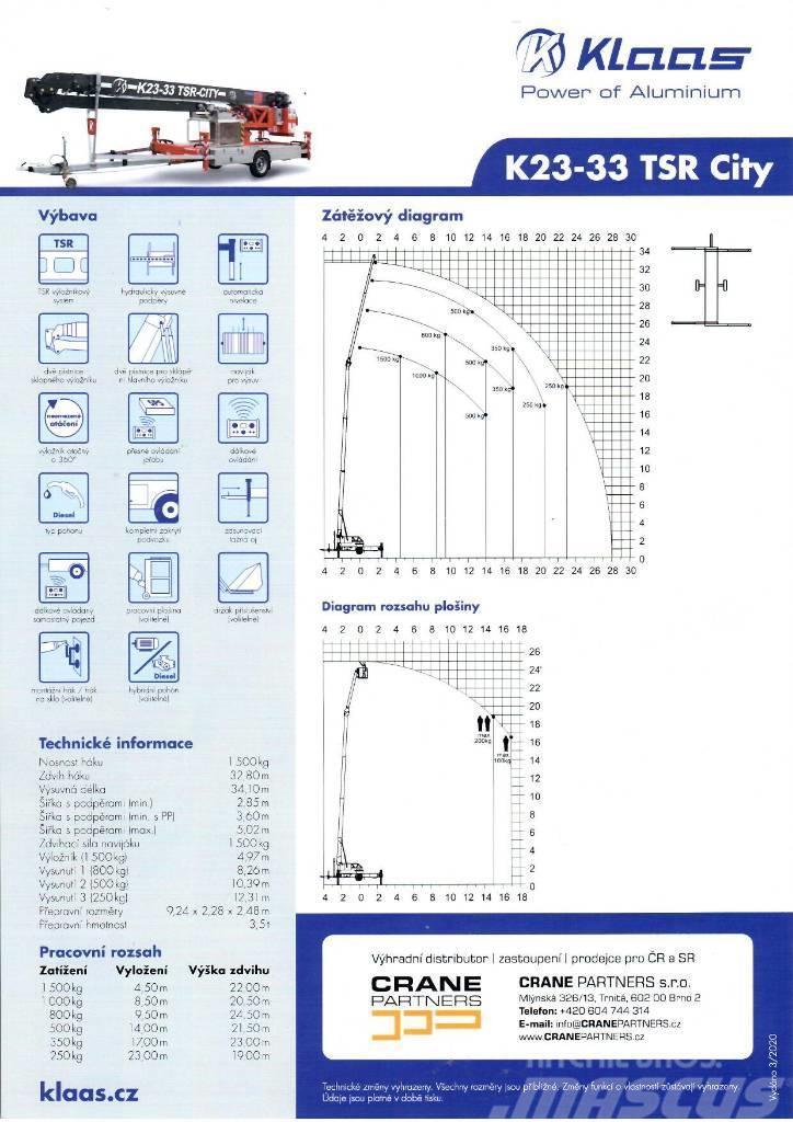 Klaas K 23-33 RS City Bygge- og tårnkraner