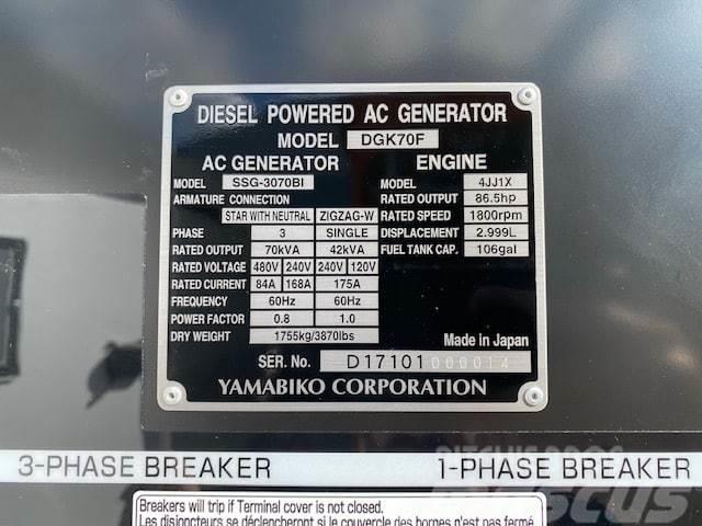 Isuzu DGK70F Diesel Generatorer